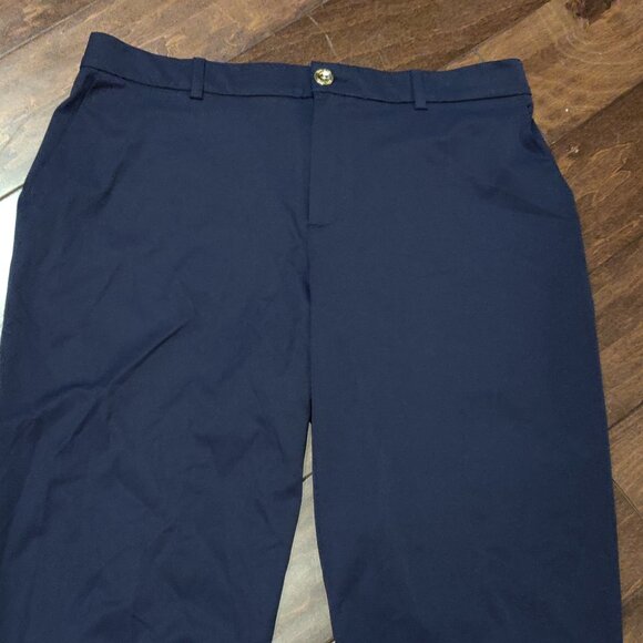Lilly Pulitzer Travel Trousers UPF 50+ True Navy SIZE 14 - Picture 4 of 8